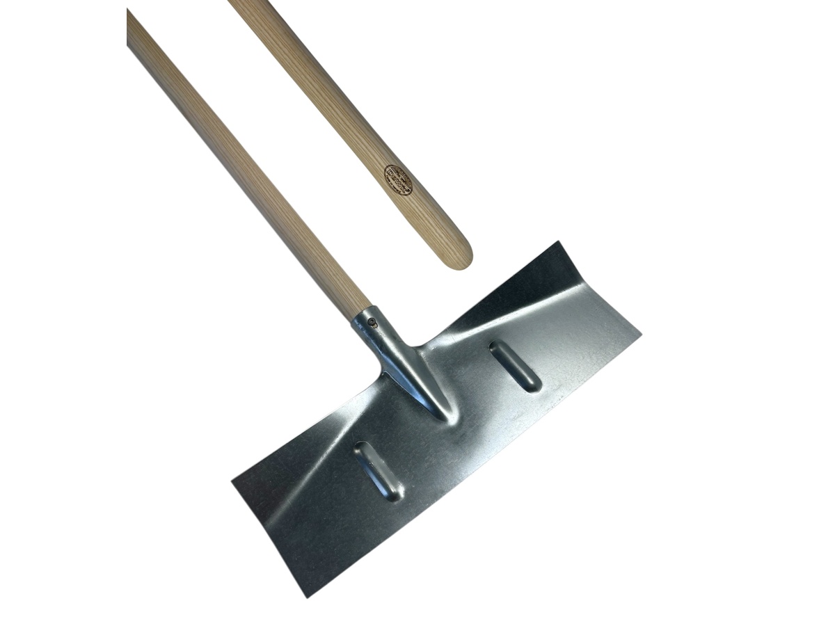 Manure & Snow shovel 50cm, galvanised  with 130cm handle